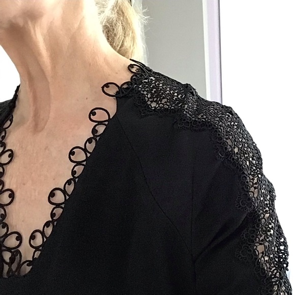 Elie Tahari knee length black dress - Picture 9 of 9